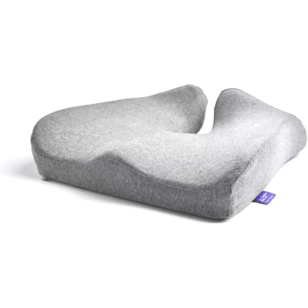 Cushion Lab Pressure Relief Seat Cushion and Extra Dense Lumbar Pillow Grey - Picture 3 of 8